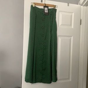 Nwt Green maxi skirt